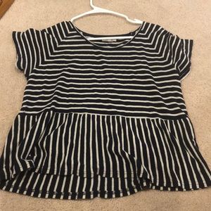 Navy and White Madewell shirt